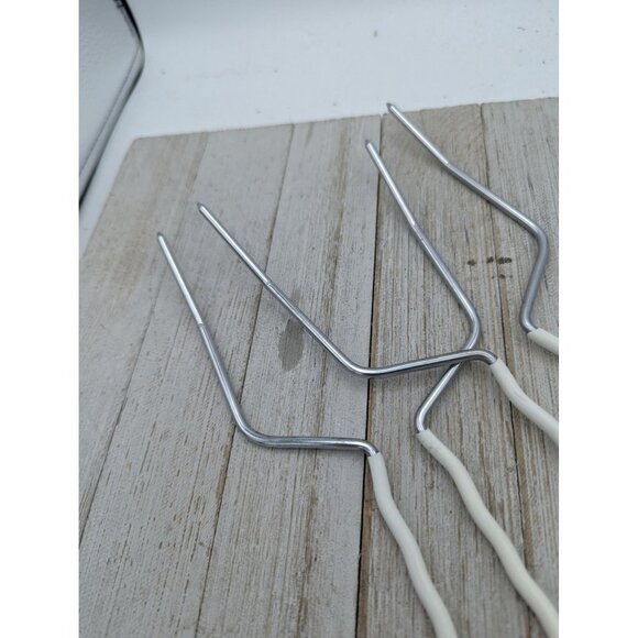 Turkey & Roast Lifter Fork Set of 2 Nylon Coated Handles - Picture 3 of 6